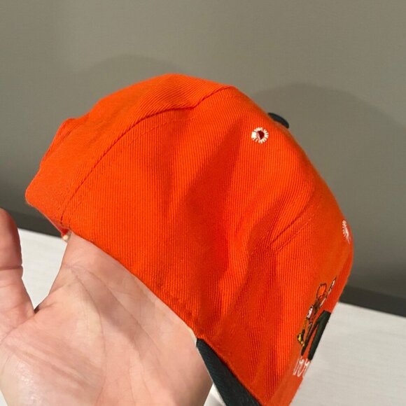 Vintage Miami Hurricanes Snapback Hat Orange & Black Embroidered Logo 90s - Picture 6 of 8